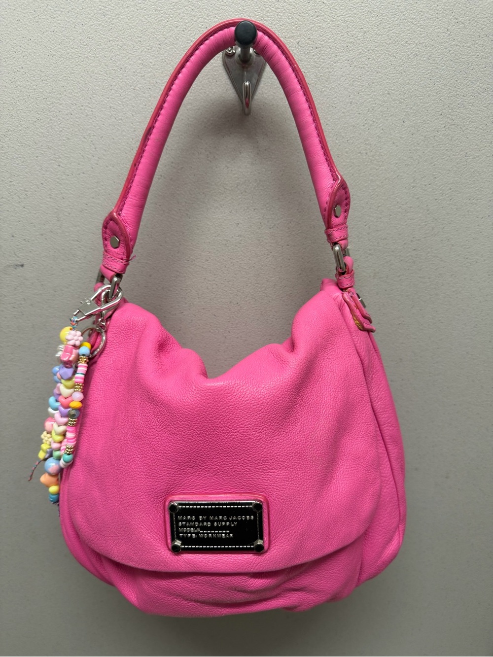 Marc by Marc Jacobs Pink Leather Shoulder Hobo
